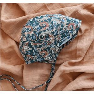 Briar Brimmed Winston Bonnet Lizard Print Liberty Fabric Size 18-24M